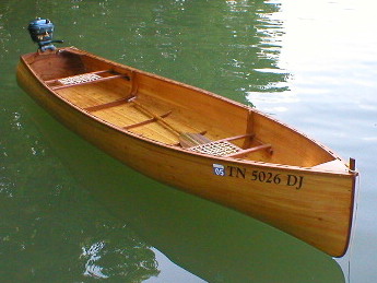 Square stern canoe type boats